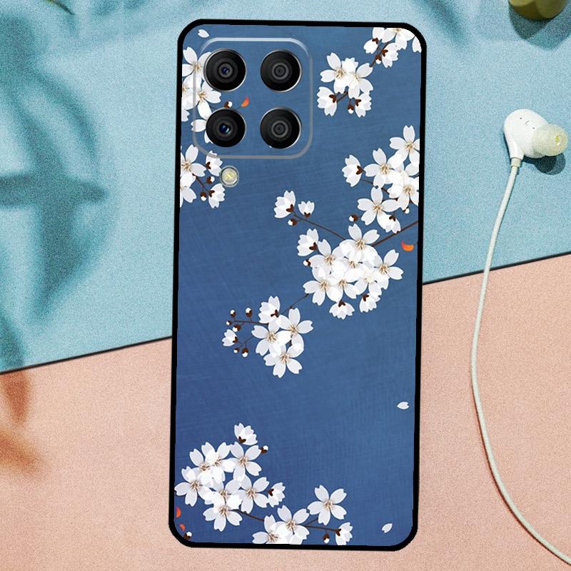 Цветочный чехол 'Цветущая вишня' для Samsung Galaxy M14 M34 M54 M20 M06 M16 M12 M13 M15 M35 M55 M33 M53 M21 M31 M32 M52