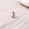 Rose Quartz Gemstone 925 Sterling Silver Jewelry Handmade Ring Valentines Gift RR-62-34