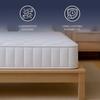 The White Stone Matelas Ignifuge en Memory Foam Hauteur 20 cm | | Revêtement Anallergique et Antibactérien 