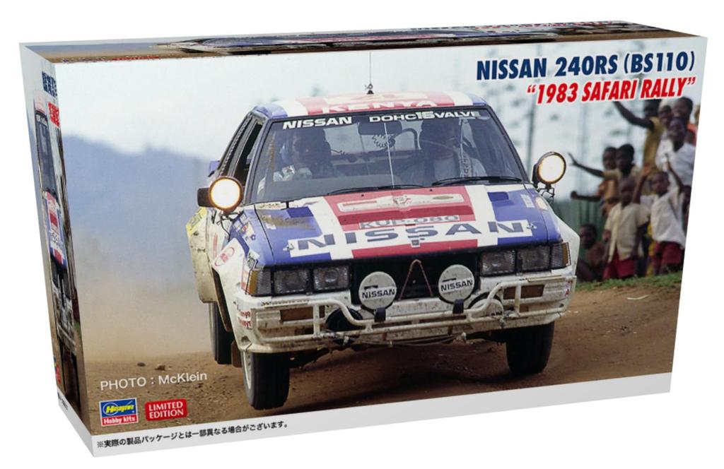 Hasegawa Масштабный пластиковый набор Nissan 240RS Safari 20792 1/24 (БС110) "Ралли 1983"