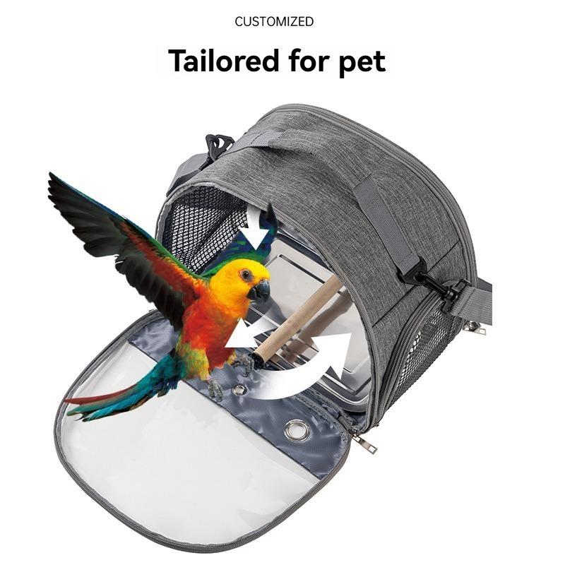 Bird bag portable bird cage waterproof hamster parrot cage foldable pigeon starling pet Xuanfeng out bag