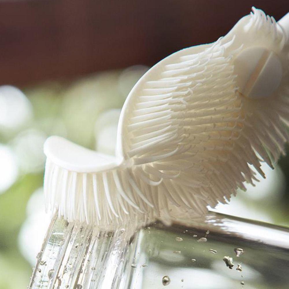 Silicone Cup Brush Folding Brush Head Cleaning Brush New Glass Cleaner  Feeding Bottle