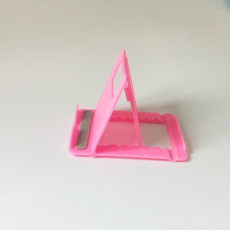 Folding Mobile Phone Holder Mini Adjustable Creative Portable Universal Folding Plastic Phone Holder Tablet Computer Stand For