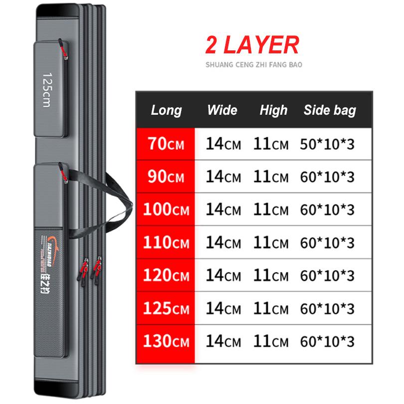 Портативная сумка для рыбалки со стальной проволокой, многоцелевая утолщенная водонепроницаемая прочная сумка для удочки, сумка для рыболовных снастей X277G
