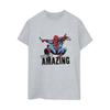 Marvel Womens/Ladies Spider-Man Amazing Cotton Boyfriend T-Shirt