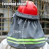 Solar Fan Hard Hat Sun Hat, Neck Shield Shade Full Brim with Fan, Reflective Visor High Visibility for Construction Helmet Accessories