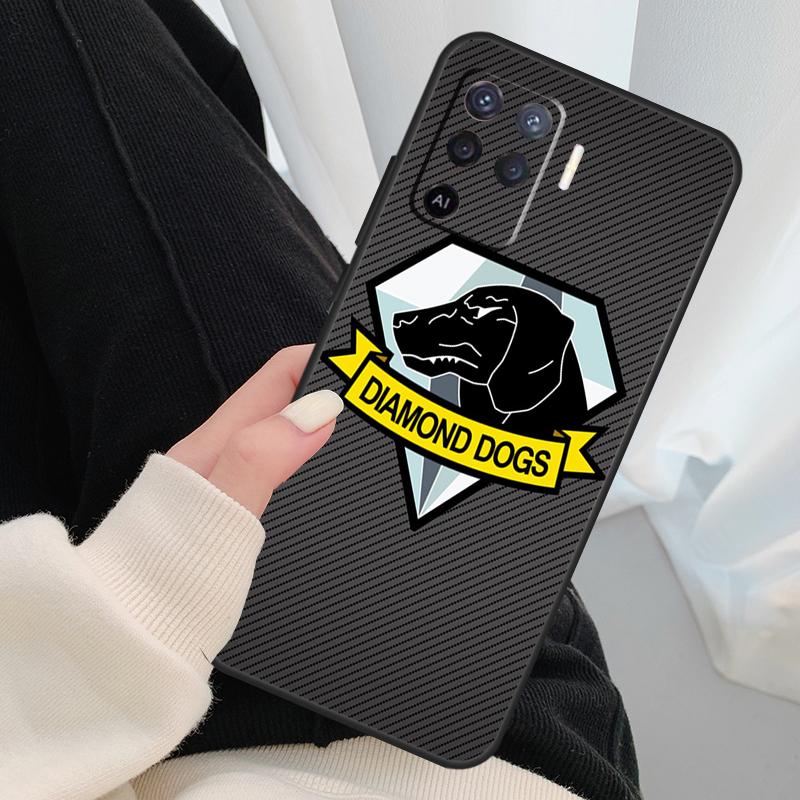 Металлический корпус Metal Gear Solid для Oppo A17 A57 A77 A40 A78 A54 A74 A94 A76 A16 A96 A18 A60 A80 A38 A58 A98 A15 A5 Pro