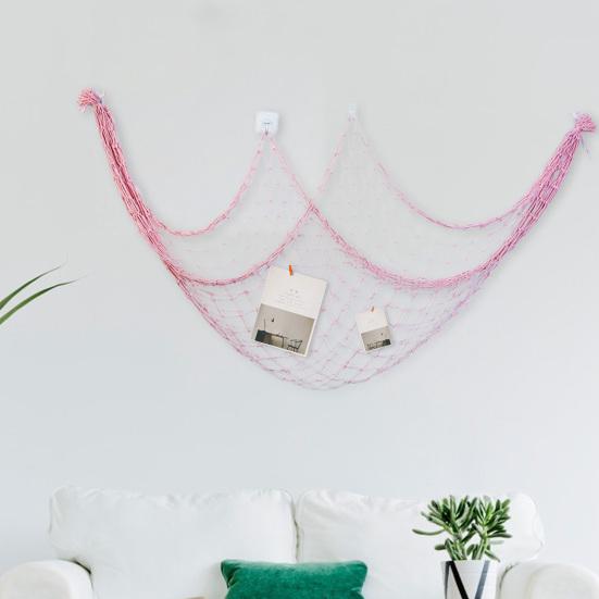 Mediterranean Fishing Wall Decor Wall Decor Ornamental Netting Net for Beach Parties Nautical Themes And Baby Showers