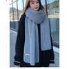 Autumn and Winter Thick Warm Women's Scarf Pure Color Knitted Casual Commuting Scarfs
