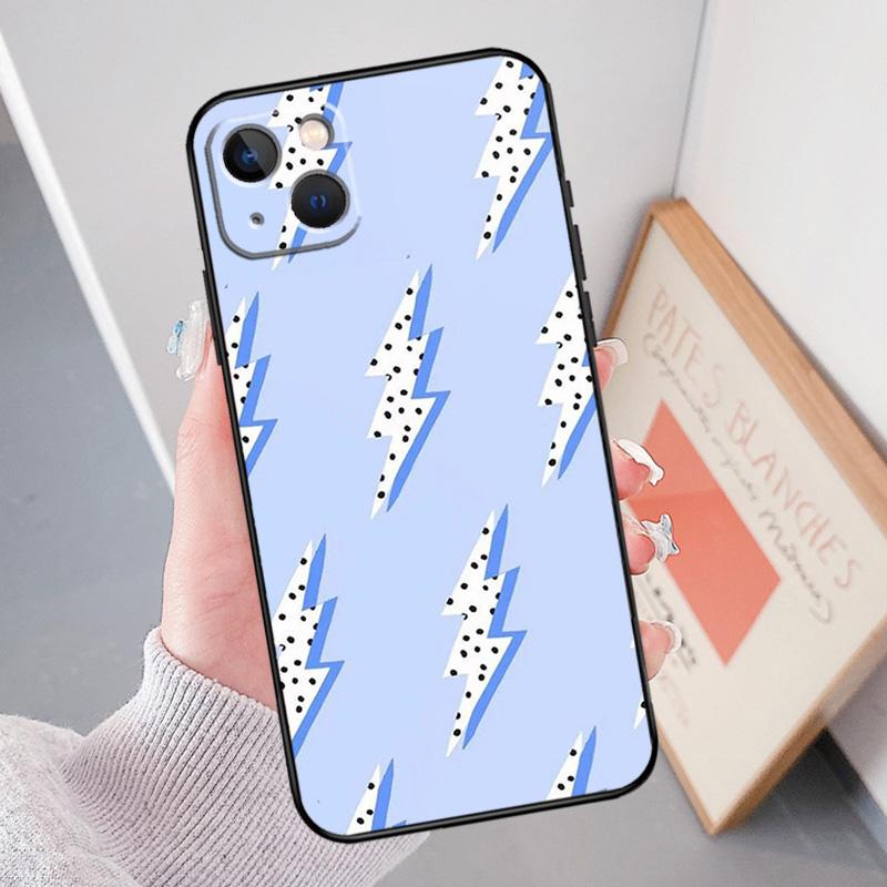 Милый чехол-накладка с молниями, горошком и звездой для iPhone 12 Pro Max 11 13 Mini X XR XS Max SE 2020 6S 7 8 Plus