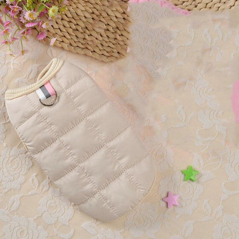 Одежда для собак Зимняя хлопковая жилетка для собак Пальто ветрозащитное теплое для маленьких и средних собак Одежда для щенков французского бульдога чихуахуа перро