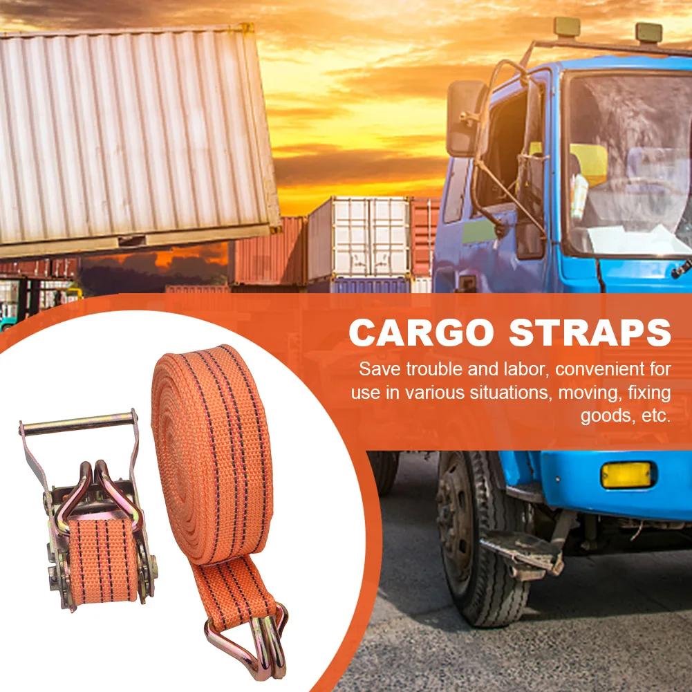 Heavy Duty Ratchet Tie Down Straps 40mm Wide 3-10M Lashing Cargo Securing Truck Transport Binding Double Hook