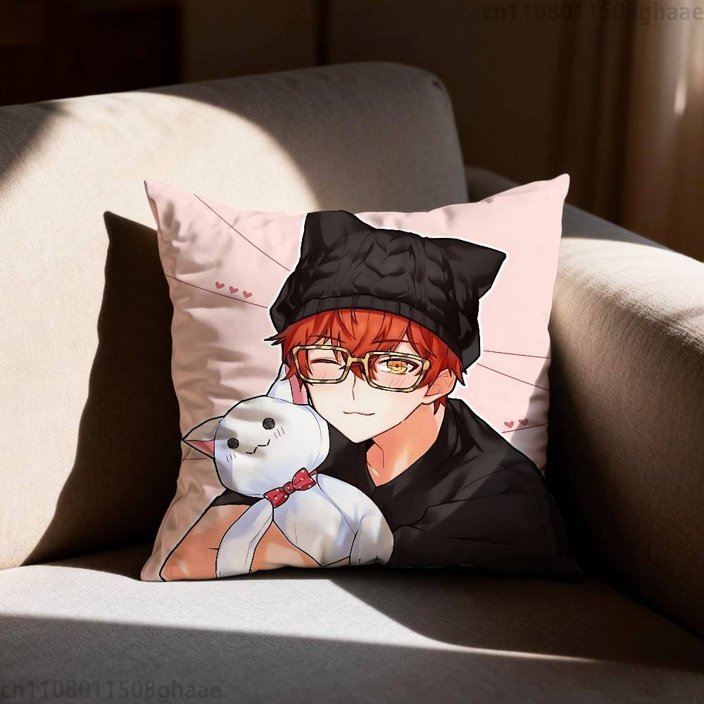 Игра Mystic Messenger Наволочка Диван Гостиная Спальня Изголовье Спинка Подушка Квадратная Подушка Время Сна