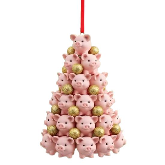 Подвеска-пирамидка с животными, Подвеска на новогоднюю елку с животными, 2D акриловое подвесное украшение для рождественской елки, брелок для рюкзака, для автомобиля