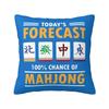 Mahjong Tile Pattern Cushion Cover x cm Polyester Velvet Throw Pillow Case For Sofa Car Seat Decoration Bedding Pillowcase