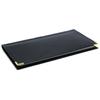 Checkbook Holder - Black Leather - 2 Card Slots - 19x11cm