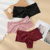 Women Underpants Breathable Lace Soft Solid Color No Constraint Quick-drying See-through