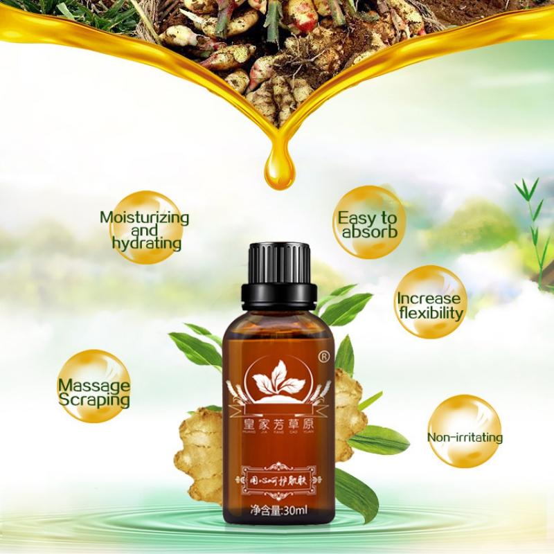Ginger Essential Oil Massage Therapy Relaxation And Stress Relief Massage Essential Oil