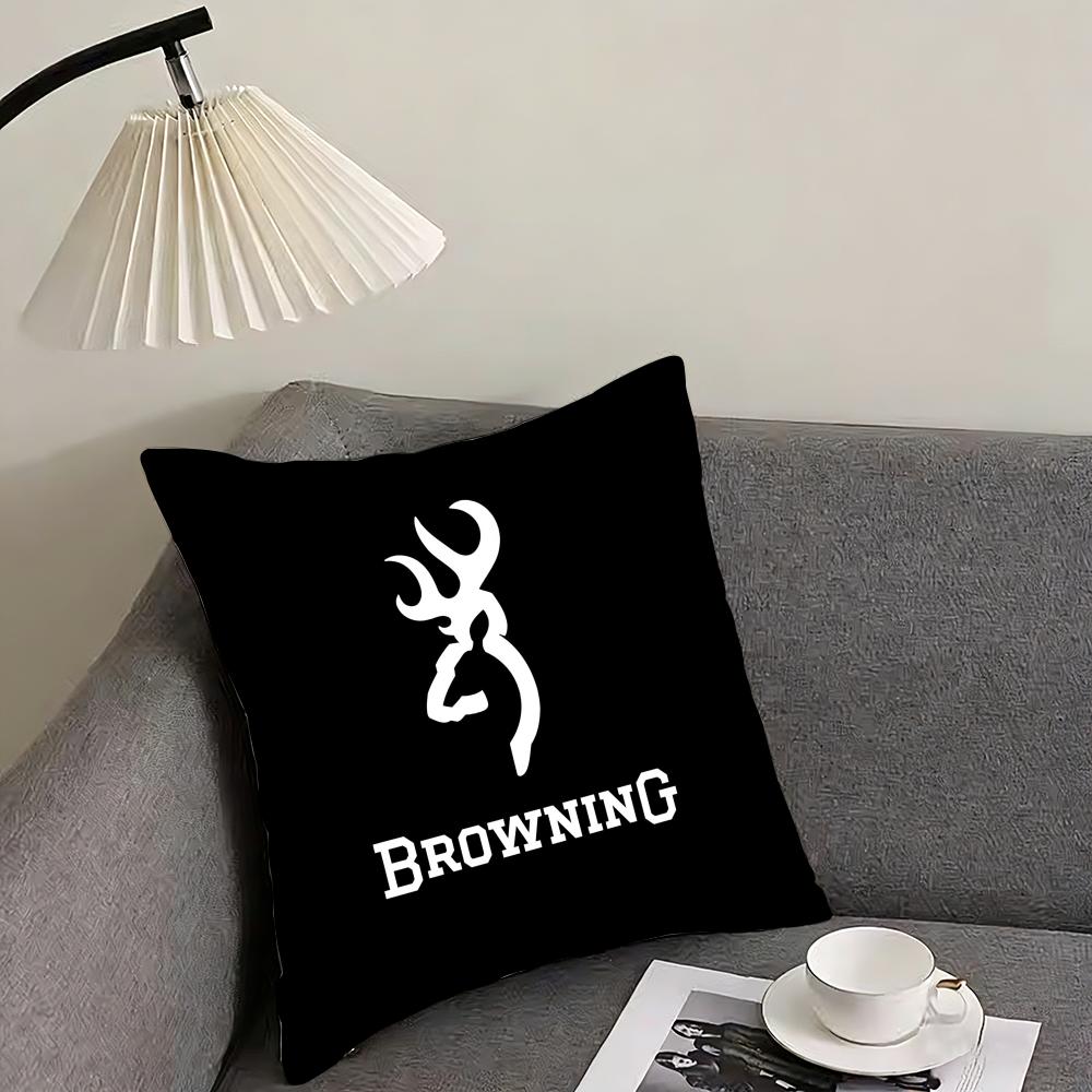 Cool BBrowningG Cushion Cover Pillowcase Ultra Soft Skin Friendly Fabric Cloud Like Comfort Concealed Zipper