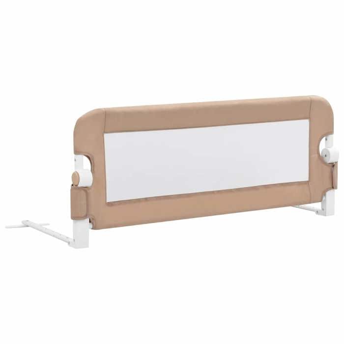 VidaXL Barrière de lit enfant Taupe 102x42 cm Polyester 10164