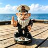 Ручная работа, смола, морская фигурка гнома-капитана, декор для рабочего стола, дома, офиса, книжной полки