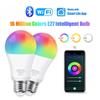 HOMZY Wifi/Bluetooth Smart Bulb E27 RGB Alexa Led Lamp Smart Light Bulbs AC 85-265V Smart Lamps for Google Assistant Smart Life