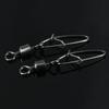 Stainless Steel 1#-8# Heavy Duty Ball Fishing Snap Connector with Pin Bearing Barrel Rolling Swivel