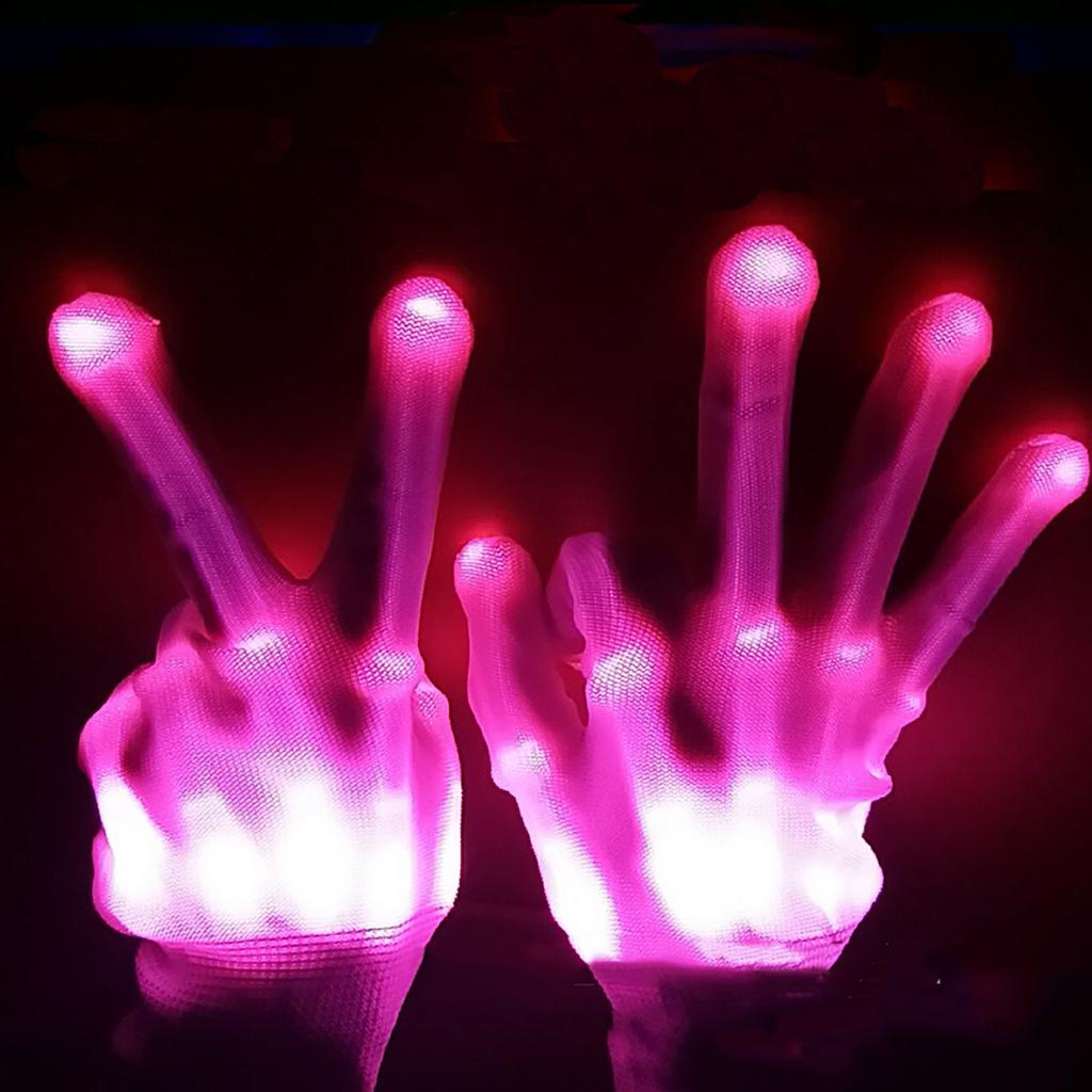 Flashing LED Gloves Cool Fun Toys Packaging Party Banquet Role Playing Gloves