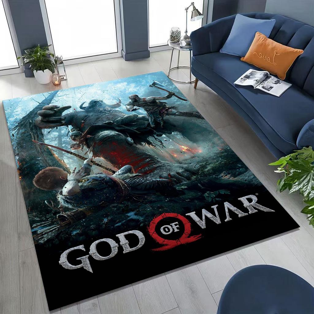 Классика God of War Кратос 3A Игра Игровой ковер для спальни, гостиной, дивана, домашний коврик для двери, декор, большой детский игровой нескользящий коврик для пола