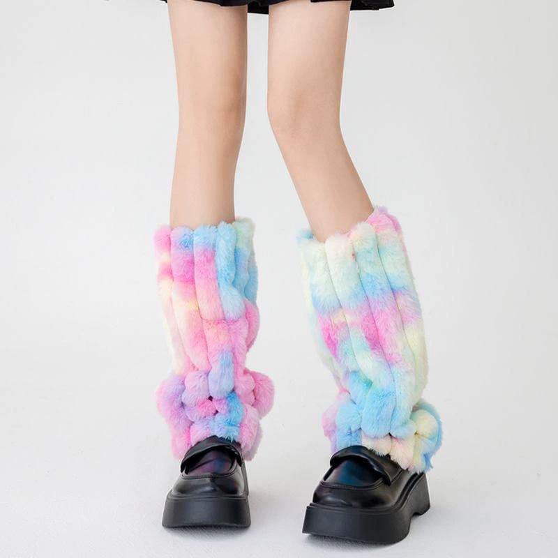 1 Pair Boots Socks Personalized Boot Cover Cuffs Covers Plush Colored Leg Warmer for Women Leg Covers Warm Boot Stocking