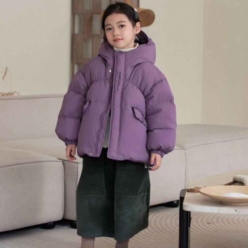Новая зимняя детская одежда в корейском стиле для мальчиков и девочек, короткая мягкая утолщенная стеганая куртка, детский пуховик