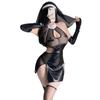 Sister Sexy Open Leather Open Extremely 5 Piece One Size Fits Stockings Included [YAISHN] Cosplay, Chest, Nun, Cross, Style, Back, Sexy, Erotic,