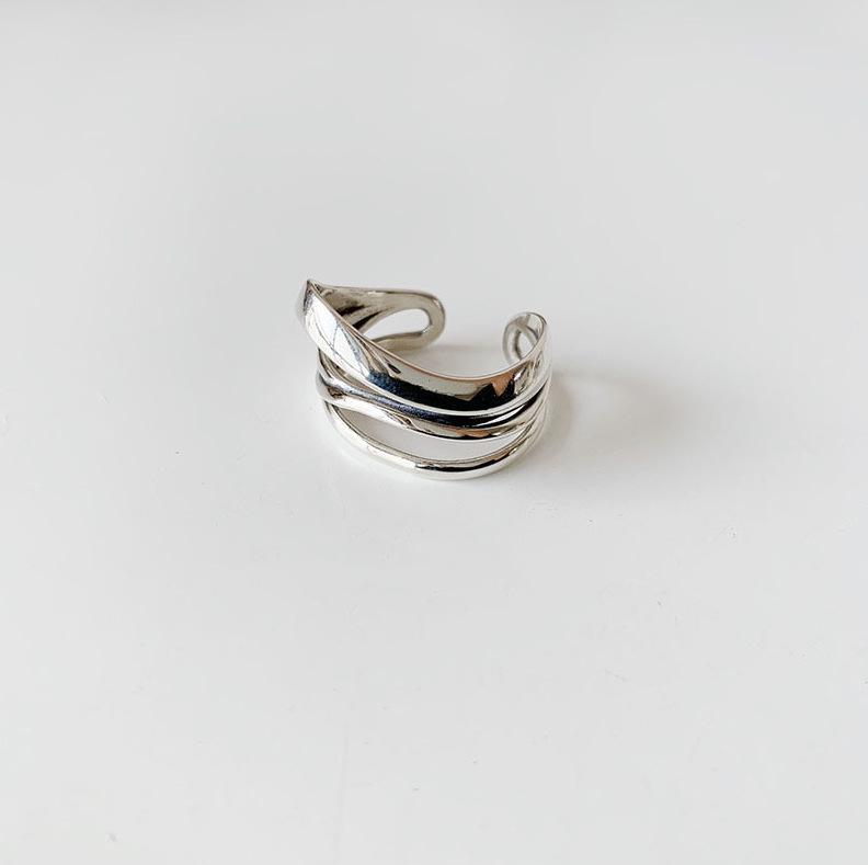 Korean-Style Open Pearl Ring: Retro, Light Luxury Design