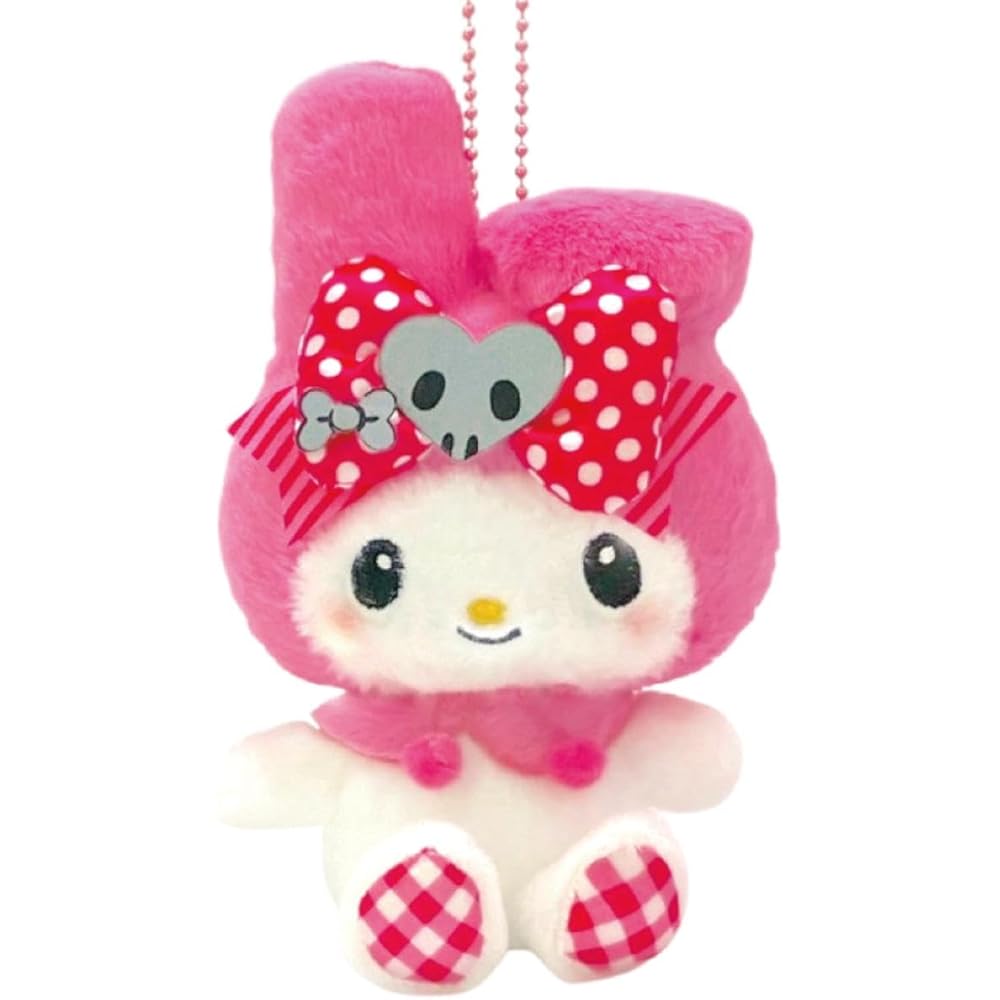 Корпорация Накадзима Персонажи Sanrio Моя Мелоди Розовый Черный Вечеринка Маскот 16x10x7см Плюшевая Игрушка