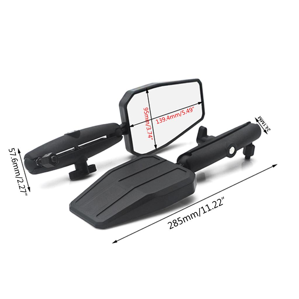 Foldable Adventure Mirrors for Westwind Off-road Motorcycle Angle Adjustable Handlebar Rear View Mirrors ATV Accessories