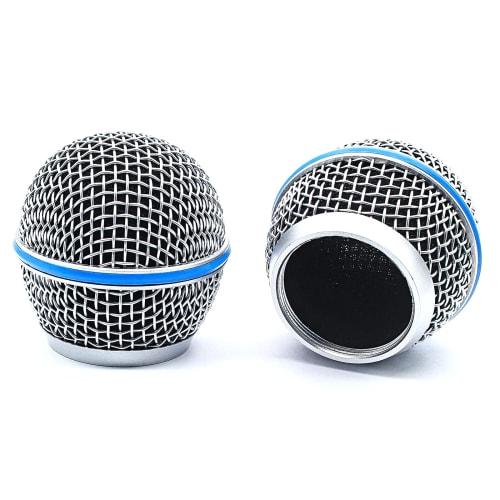 Cionyce BETA58A Replacement Microphone Head, Standard Size, Grille Microphone with Foam, Pack of 4