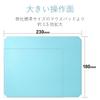 ELECOM Mouse XL Smooth Adhesive Pad, Large, Size, Silicone, Coating, Non-Slip Type, Blue, MP-SR01BU