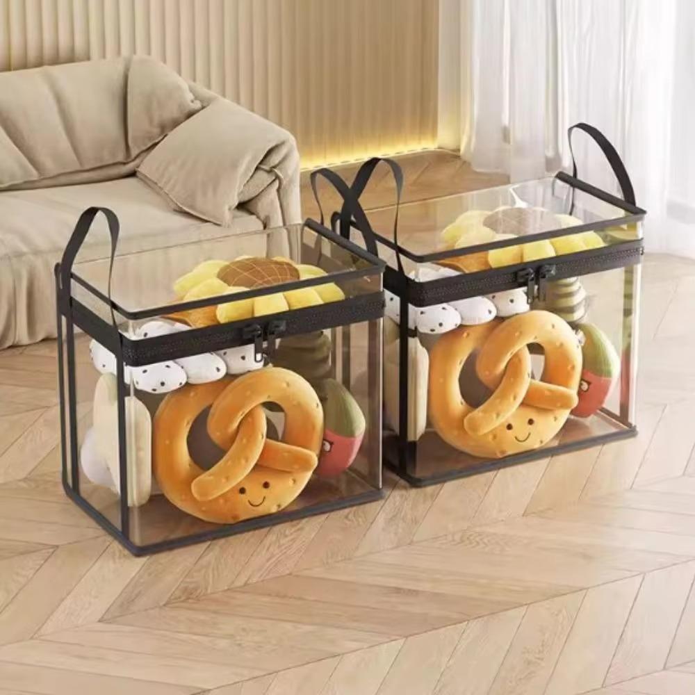 Large Capacity Storage Bag Transparent Storage Case Durable Storage Organizer Box  Dolls