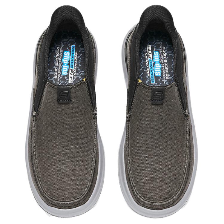 Skechers Мужские модные повседневные кроссовки для ходьбы из США Мужская кепка 205604-BRN