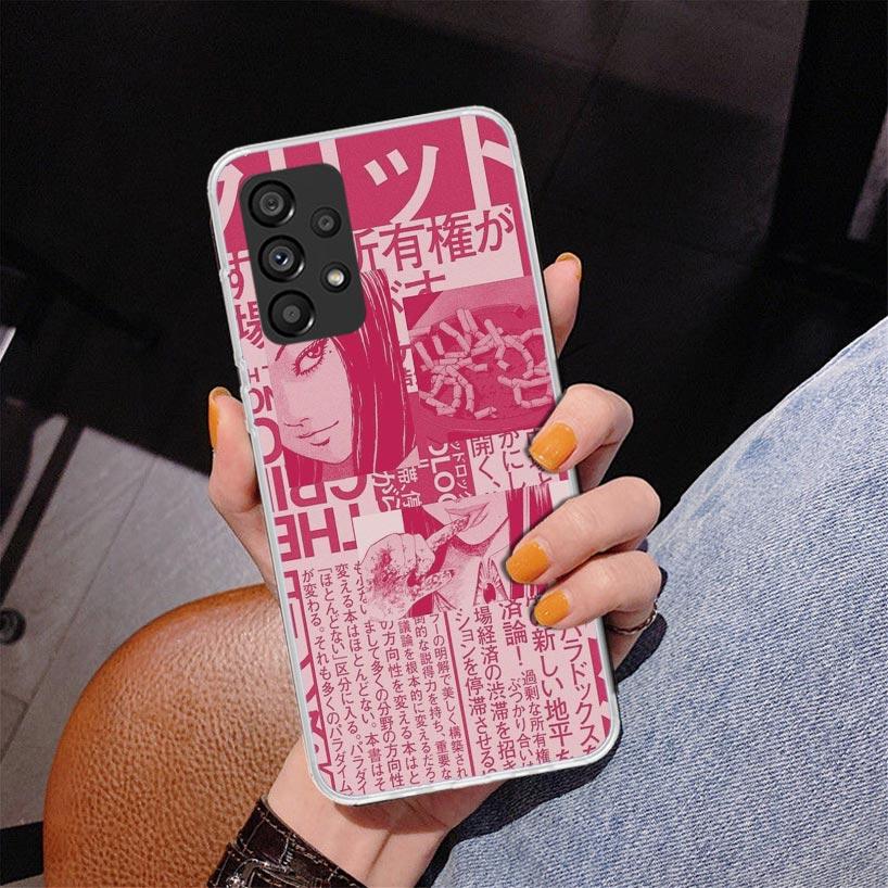 Brokenhearted Anime Girl Phnoe Case for Samsung Galaxy A17 A37 A57 A16 A26 A36 A56 A15 A14 A13 A55 A54 A53 A35 A34 A33 A25 A24 A