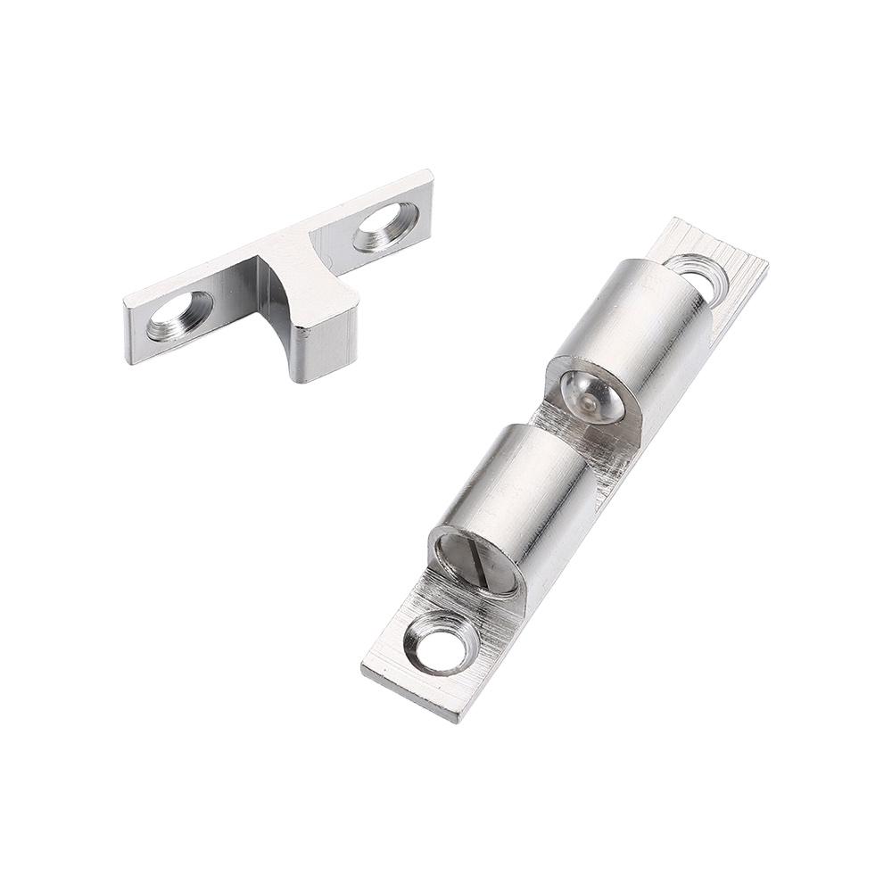 1Pcs Closet Tension Latch Bead Lock Brass Copper Double Spring Steel Ball Door Bumper 40/50/60/70mm Hardware Fittings Door Catch