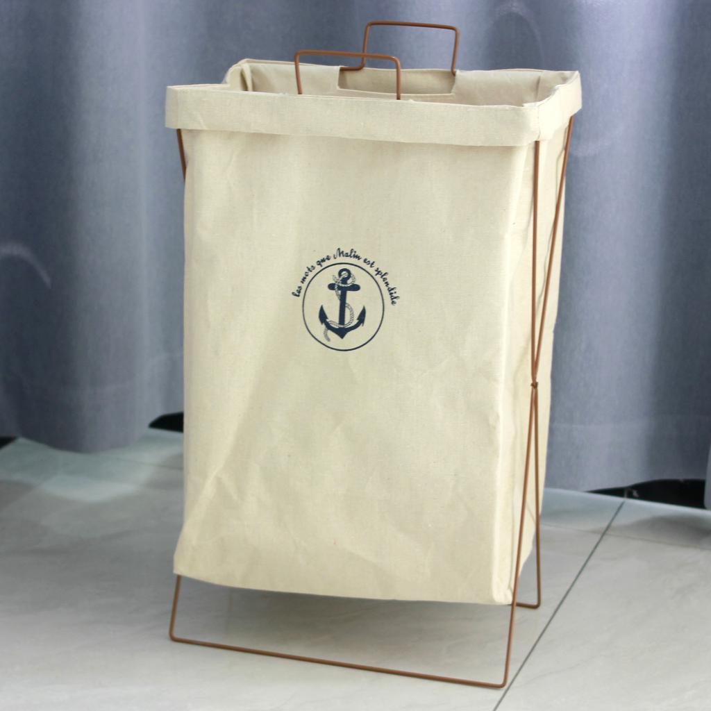 Складная водонепроницаемая корзина для грязной одежды с железной рамой, большая корзина для белья