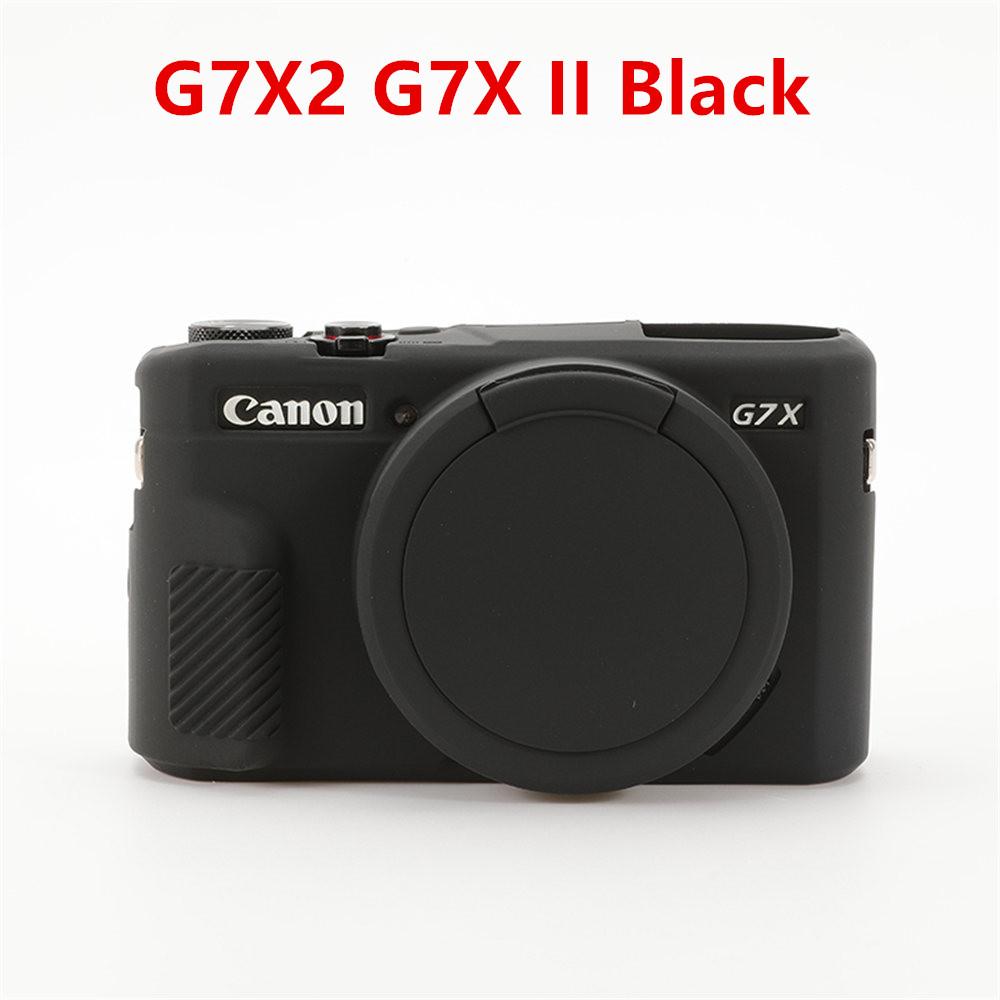Мягкий силиконовый резиновый чехол-броня для корпуса камеры для Canon G7X Mark II III G7XII G7X2 G7XIII G7X3 Противоударный чехол с крышкой для объектива
