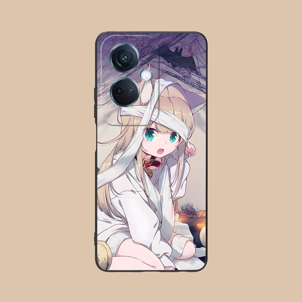 Anime Kinako Hara Mobile Phone Case for OPPO Reno 14 13 12 11 10 9 8 7 6 5 F T Pro 5G Colorful Printing Cover Cellphones Luxury