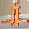 Cabinet Door Mounting Jig Aluminium Alloy Installation Positioner with 6 8 10mm Drill Bits Woodworking Multi Functional Position Tool