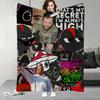 Hip Hop Music Lil D-Darkie Blanket Design Lightweight  For Dorms, Naps, Living Room, Office,Sofa,All-Season