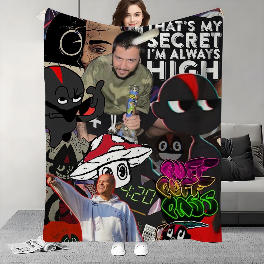 Hip Hop Music Lil D-Darkie Blanket Design Lightweight For Dorms, Naps, Living Room, Office,Sofa,All-Season