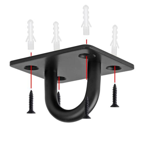 Athvcht Ceiling Hooks, Eye Plates, Exterior Wall Hooks, Strong Hanging Hardware, U-Shaped, 304 Stainless Steel, Corrosion-Resistant, Rust-Free, High S