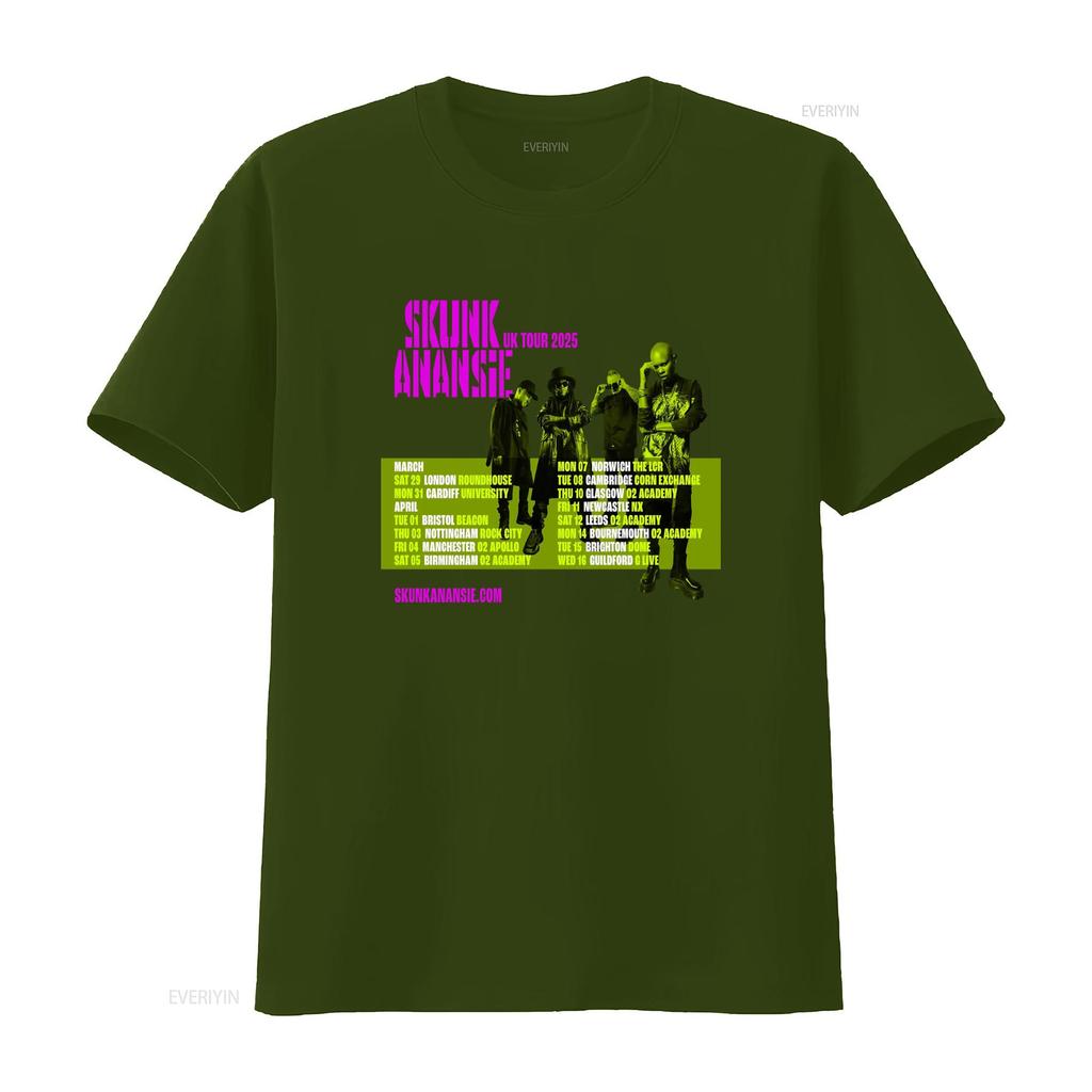 Skunk Anansie Band UK Tour 2025 T Shirt Full Size S 5XL vintage Washed Top For Everyday Wear Unisex Stretched fashion