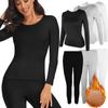 2 Pieces Long John Top And Pant Thermal Underwear Suits Women Autumn Winter Under Layer Clothes Seamless Warm Sets